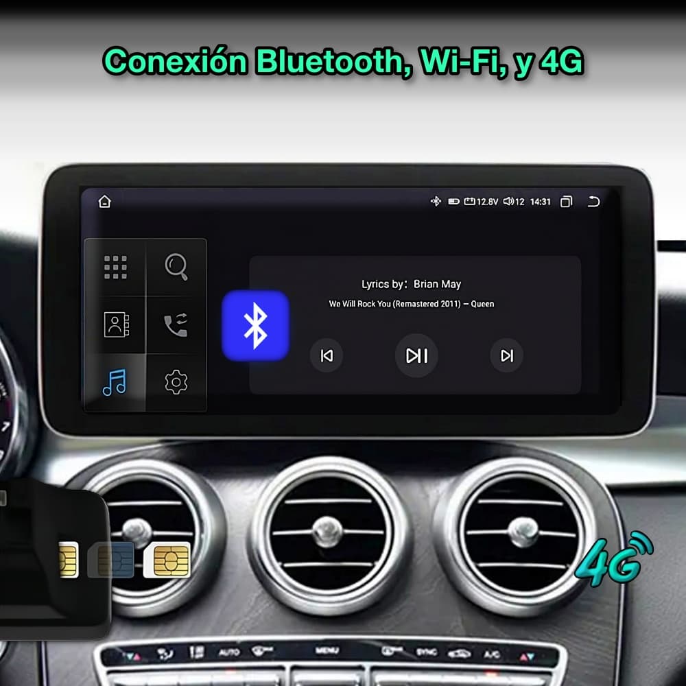 Mercedes Benz Clase A, 2013-2018 pantalla 12,3”