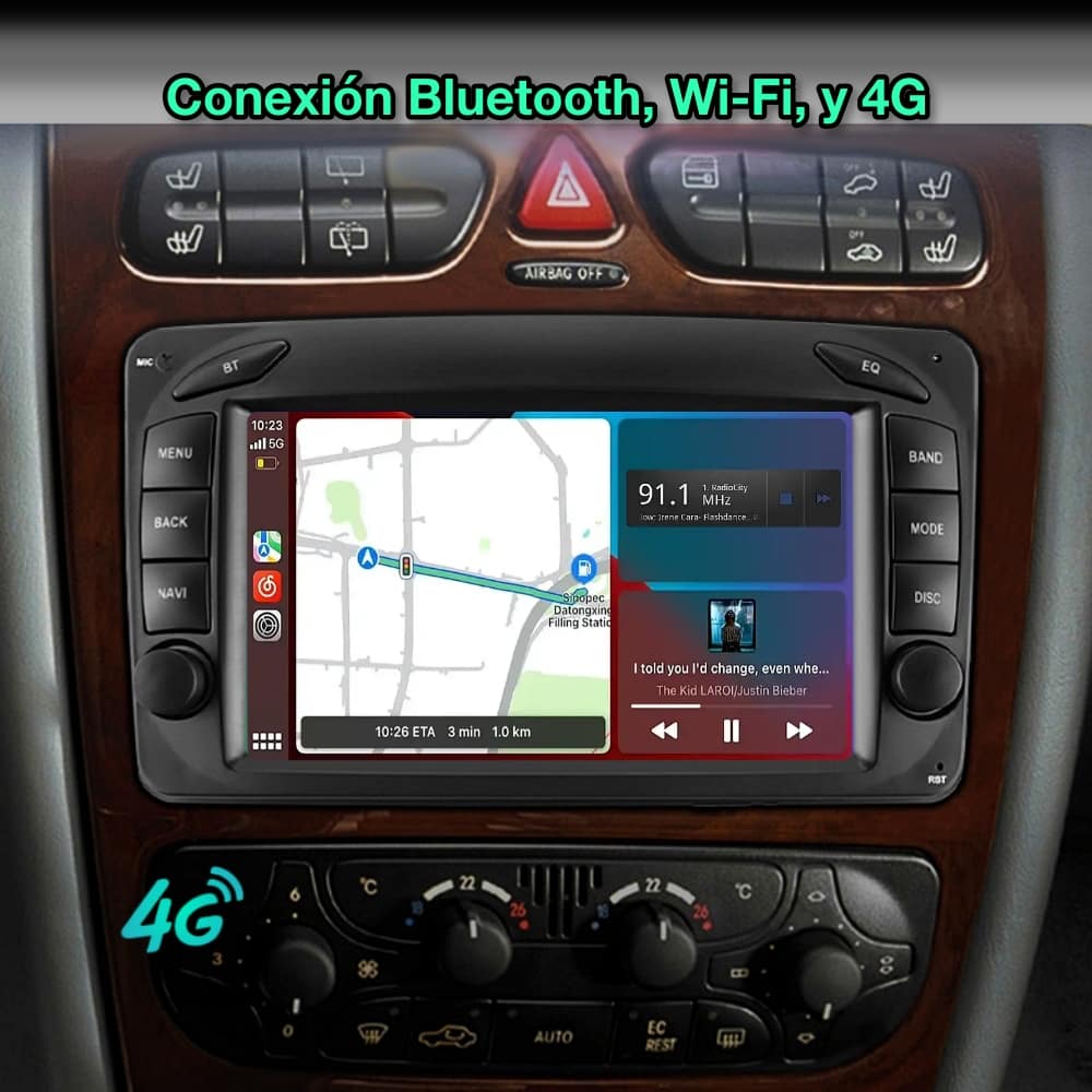 Mercedes Benz Clase A, C, G, CLK, Vito, Viano, Vaneo, 7 pulgadas