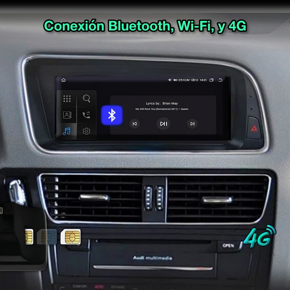 Audi Q5 2009 - 2016 pantalla 8.8" - Mister Radio GPS