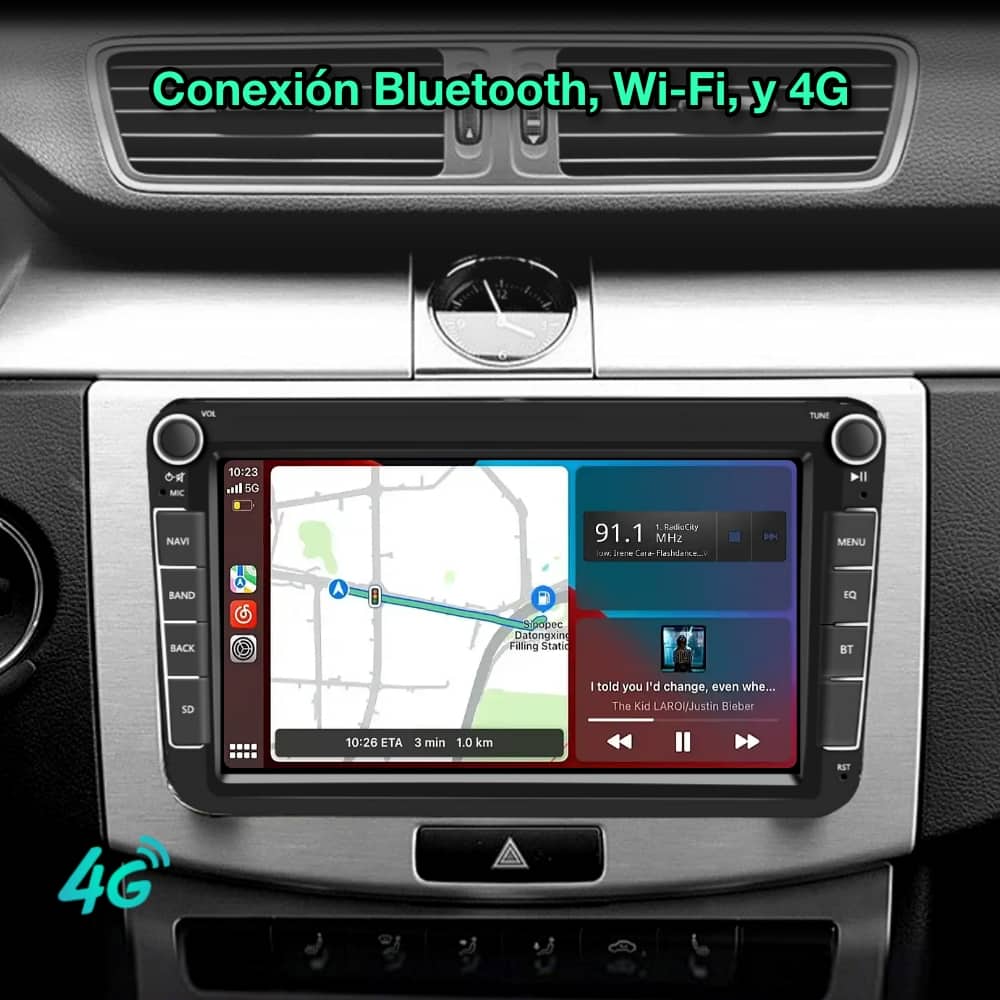 Volkswagen Golf, Passat, touran, Tiguan, Jetta, Sharan, scirocco, EOS Pantalla 8"