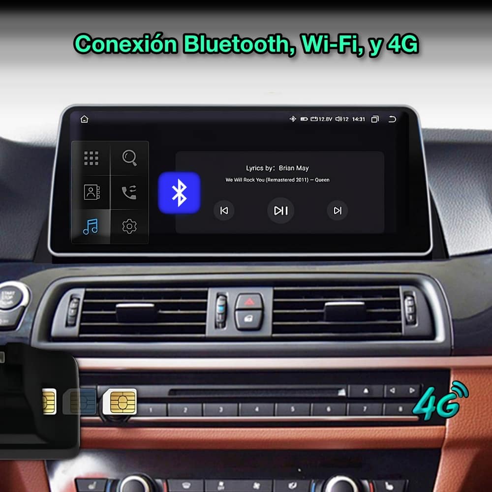 BMW Serie 5, F10, F11, 2011 - 2016 pantalla 12,3" - Mister Radio GPS