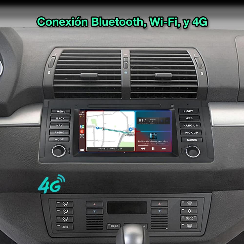 BMW Serie 5 E39, X5 E53 1995 - 2006, 7 Pulgadas - Mister Radio GPS