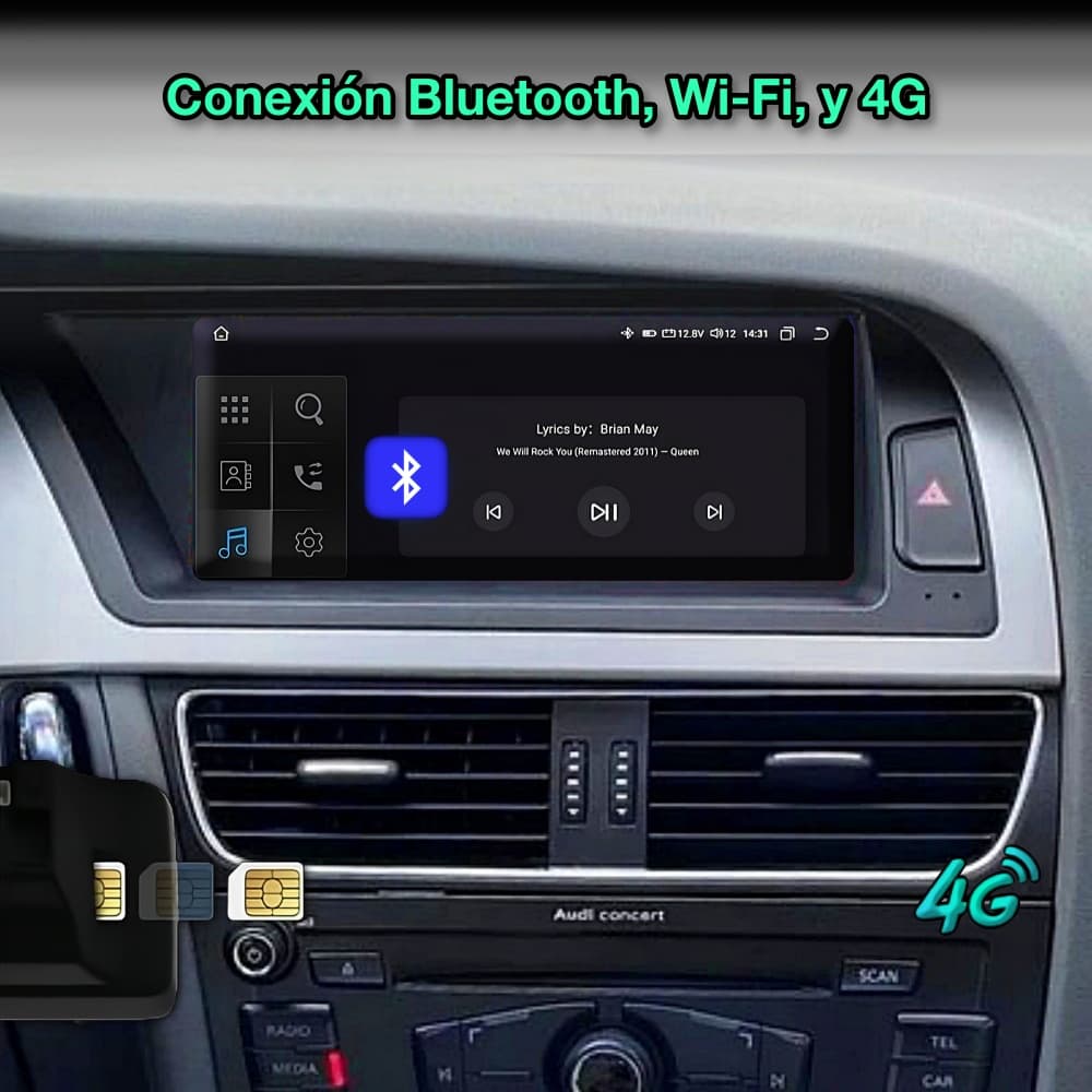 Audi A4 2009 - 2016 pantalla 8,8” - Mister Radio GPS