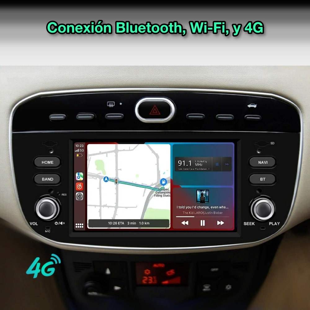 Fiat Linea / Punto 2012-2015 pantalla 7"