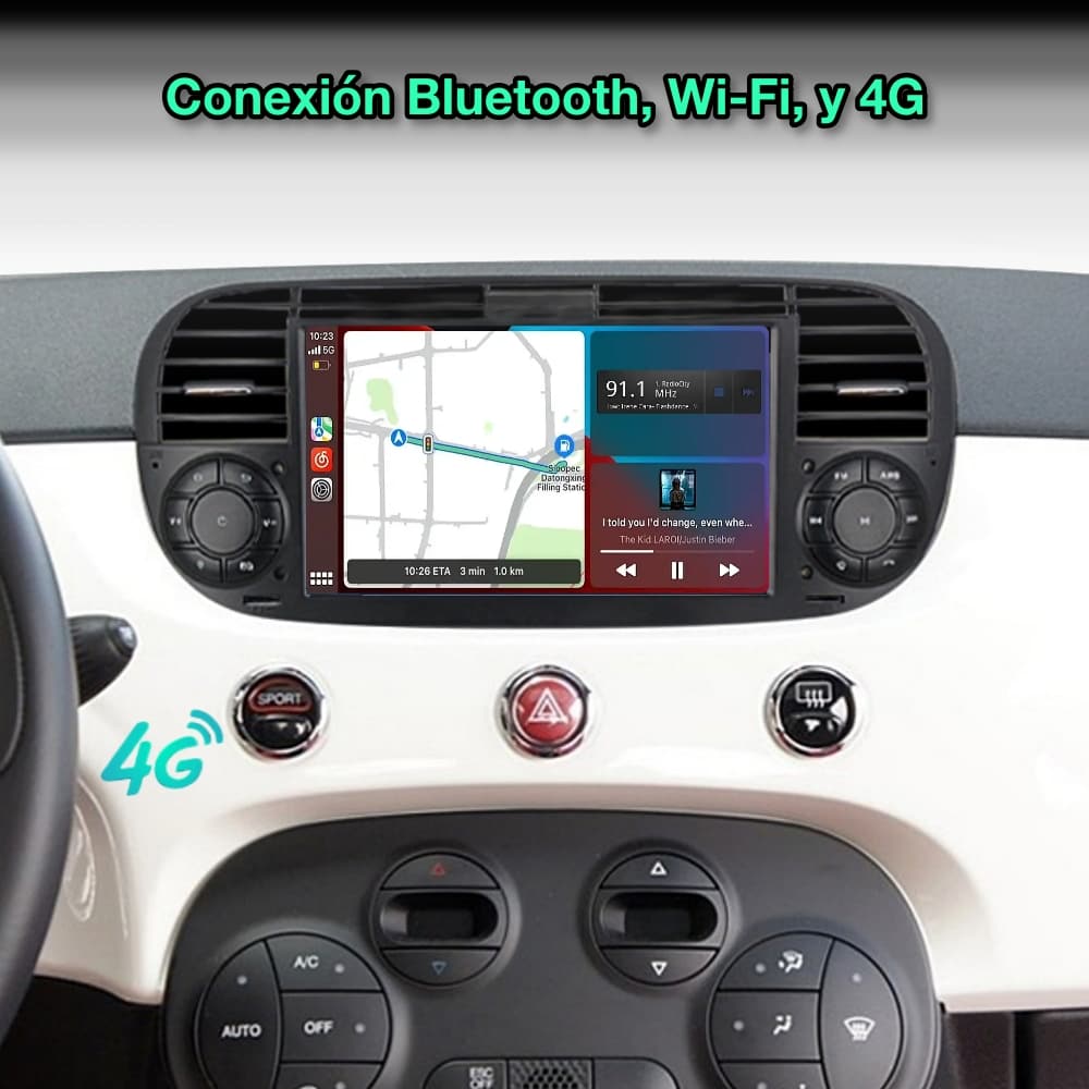 Fiat 500 2007 - 2014 Pantalla 7" - Mister Radio GPS