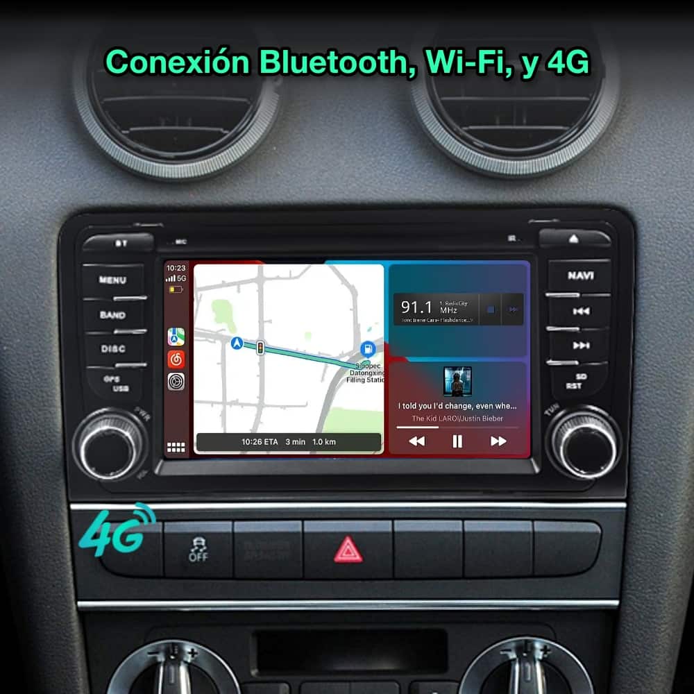 Audi A3, 2003 - 2013 pantalla 7" - Mister Radio GPS