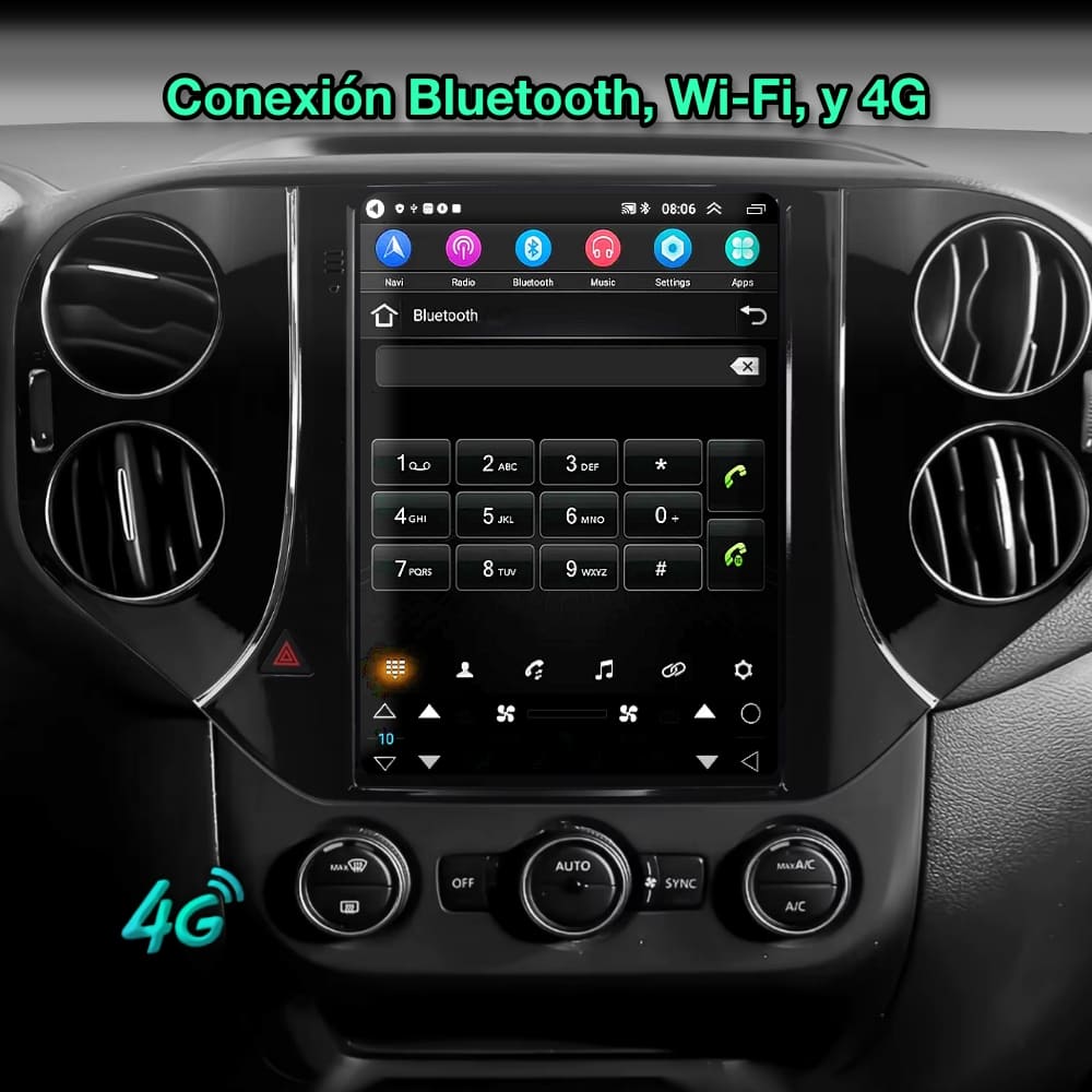 Volkswagen Tiguan 2007-2016 pantalla 9,7”