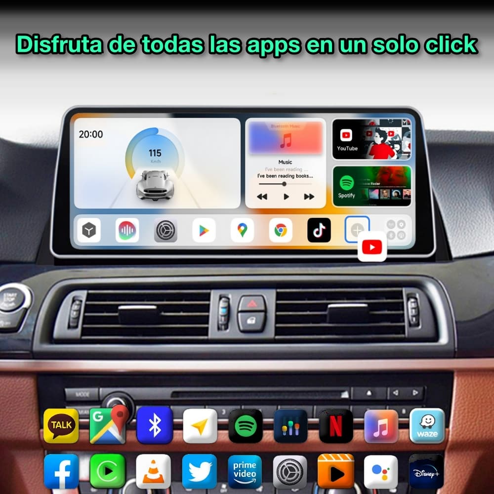 BMW Serie 5, F10, F11, 2011 - 2016 pantalla 12,3" - Mister Radio GPS