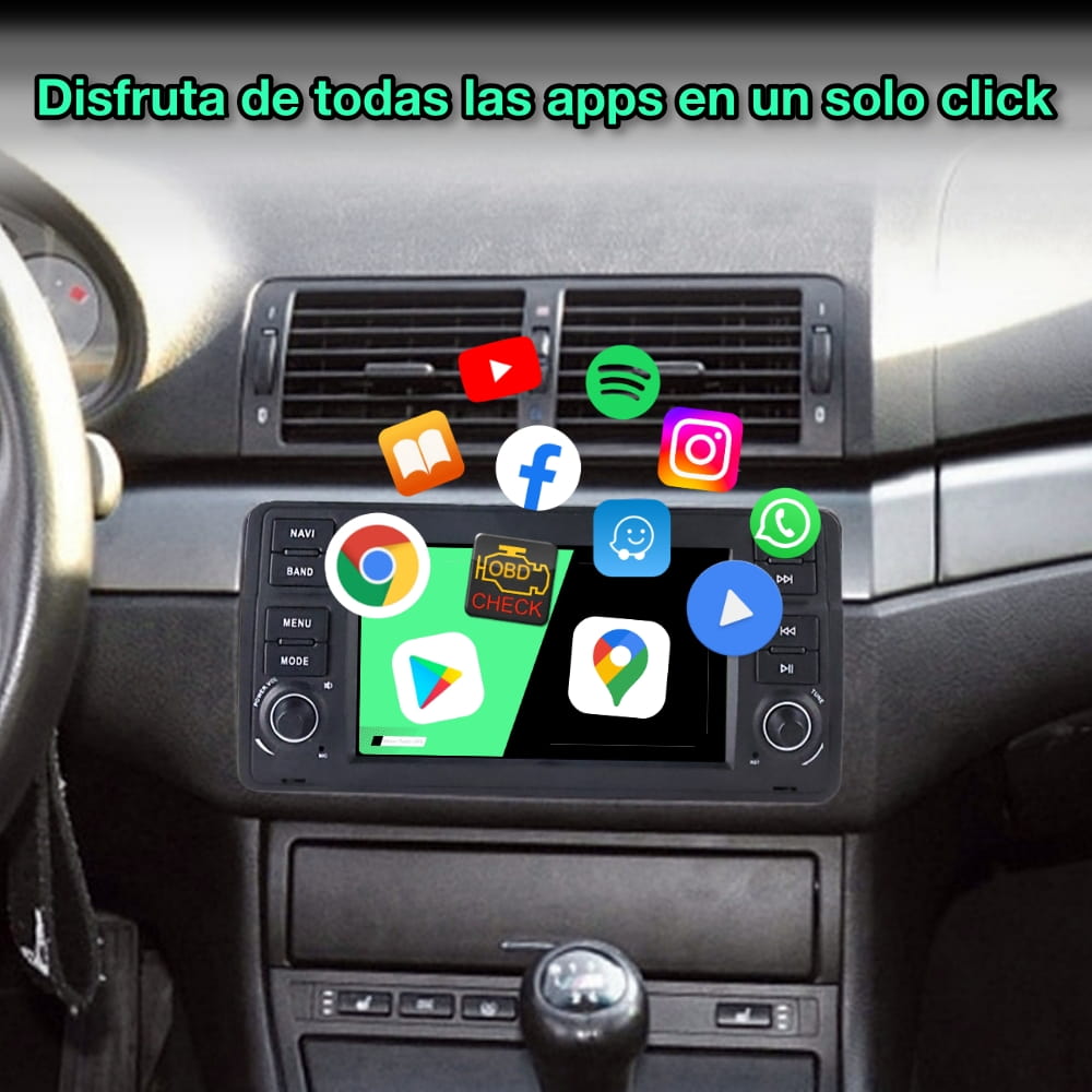 BMW E46 Serie 3 ,1998 - 2006 de 7" pulgadas - Mister Radio GPS