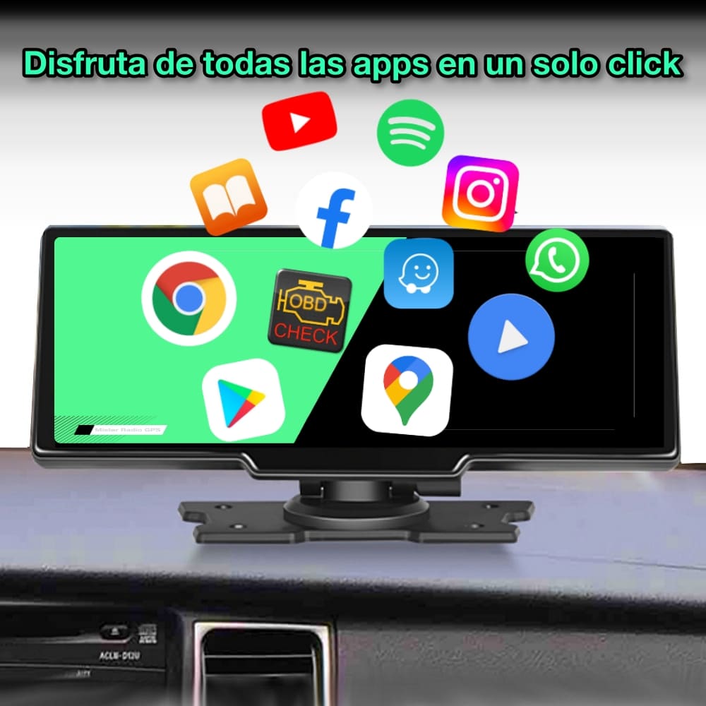 Radio pantalla Carplay universal con camara DVR