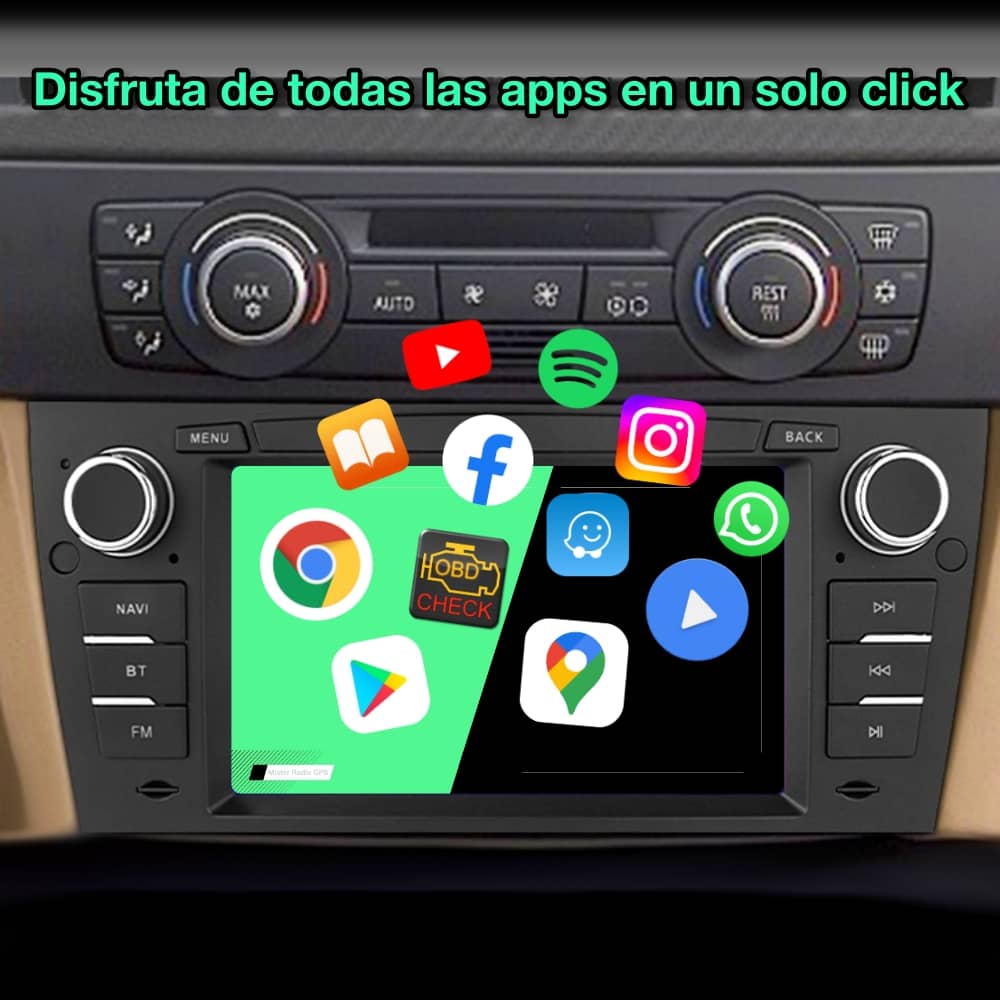 BMW Serie 1, 2004 - 2011 pantalla 7" - Mister Radio GPS