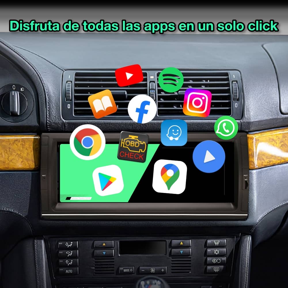 BMW Serie 5 E39, X5 E53 1995 - 2006, 10,25” Pulgadas - Mister Radio GPS