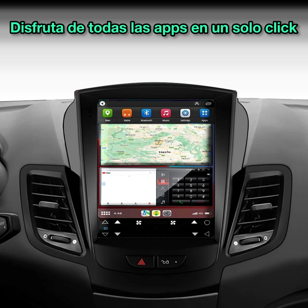 Ford Fiesta 2009 - 2017 pantalla 9,7” - Mister Radio GPS