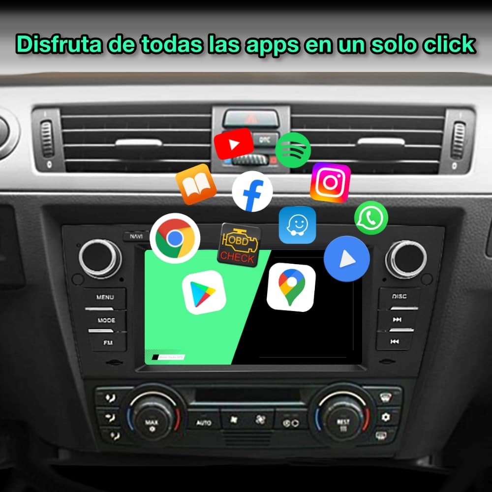 BMW E90 E91 E92 E93 Serie 3 2006 - 2012 pantalla 7" - Mister Radio GPS