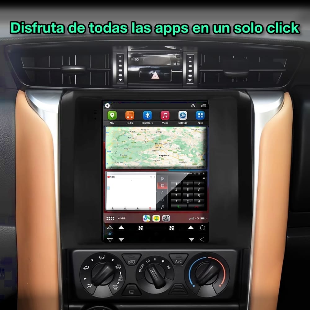 Toyota Fortuner Hilux 2016-2022 pantalla 9,7"