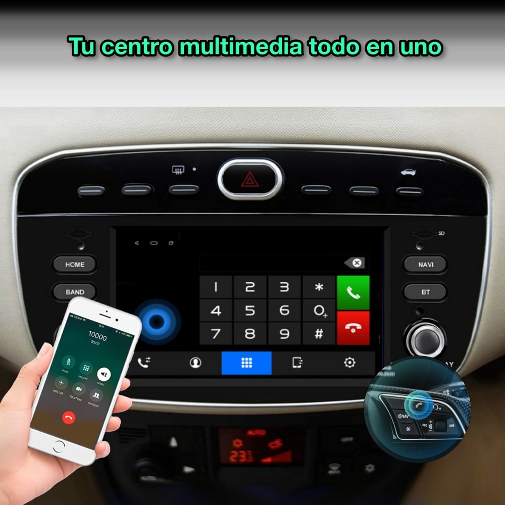 Fiat Linea / Punto 2012-2015 pantalla 7"