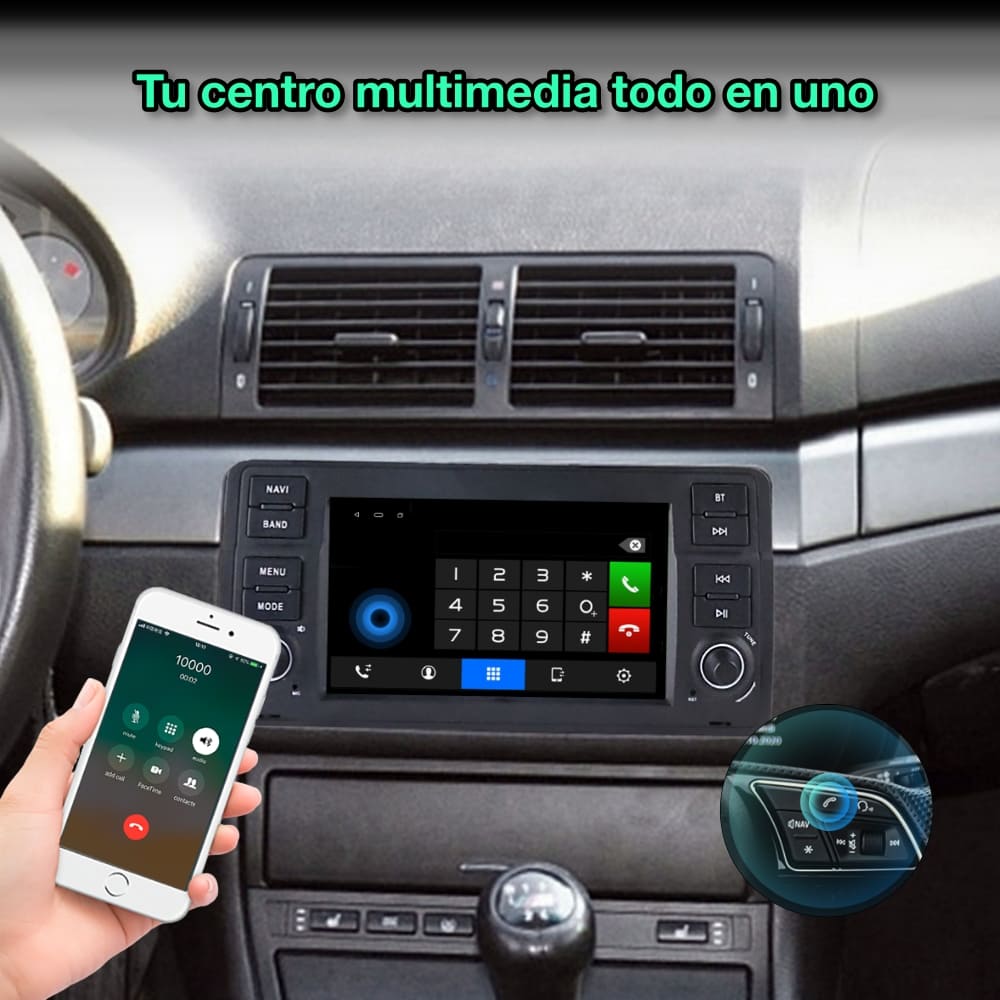 BMW E46 Serie 3 ,1998 - 2006 de 7" pulgadas - Mister Radio GPS