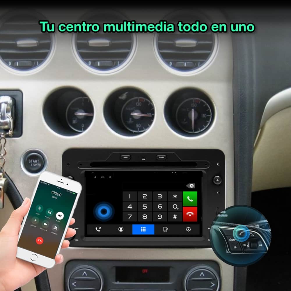 Alfa Romeo Spider, 159, Brera 2006 - 2010 pantalla 6,2" - Mister Radio GPS