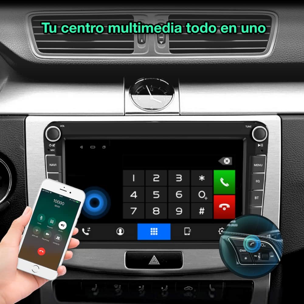 Volkswagen Golf, Passat, touran, Tiguan, Jetta, Sharan, scirocco, EOS Pantalla 8"