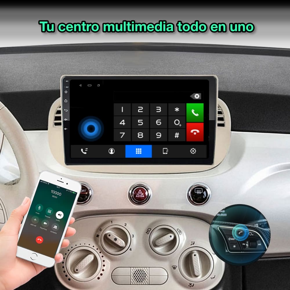 FIAT 500, 2007 - 2015 - Mister Radio GPS