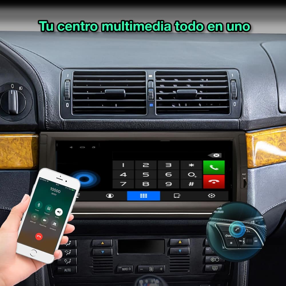 BMW Serie 5 E39, X5 E53 1995 - 2006, 10,25” Pulgadas - Mister Radio GPS