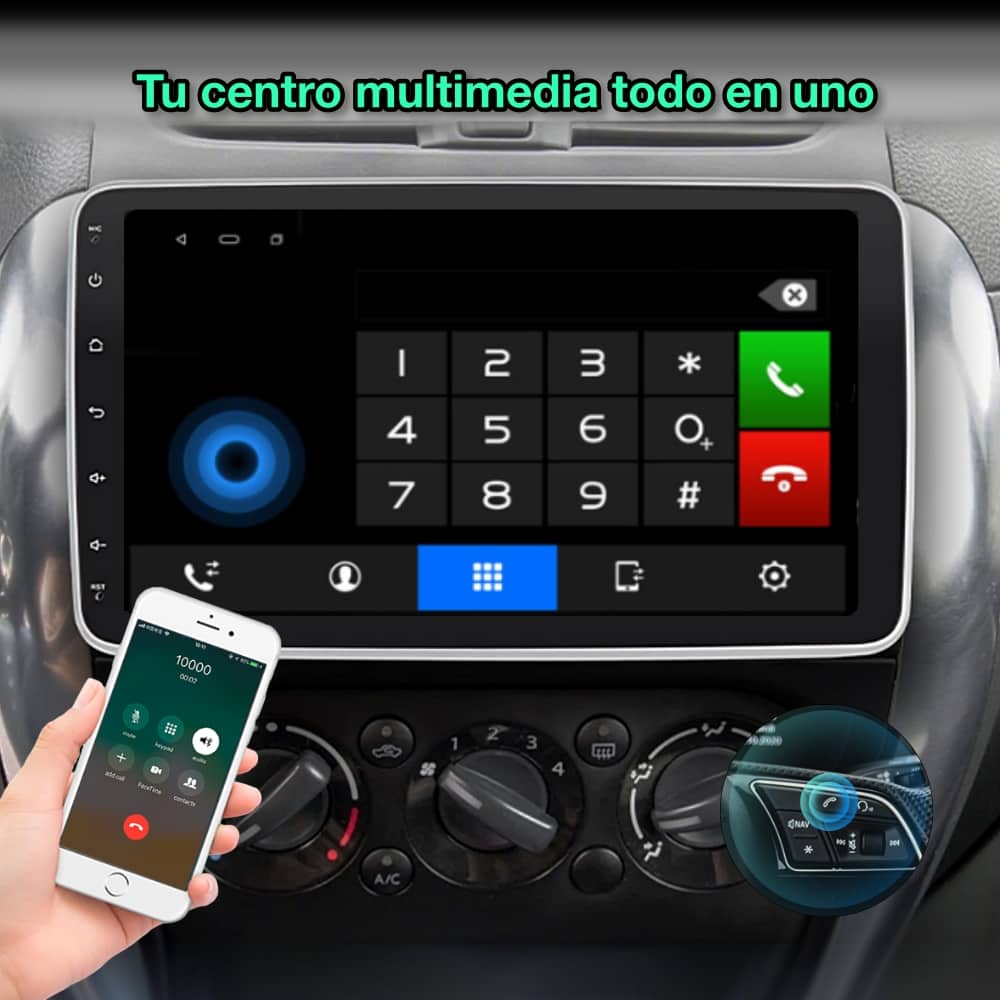 Radio navegador GPS universal  1 DIN, pantalla giratoria 360º