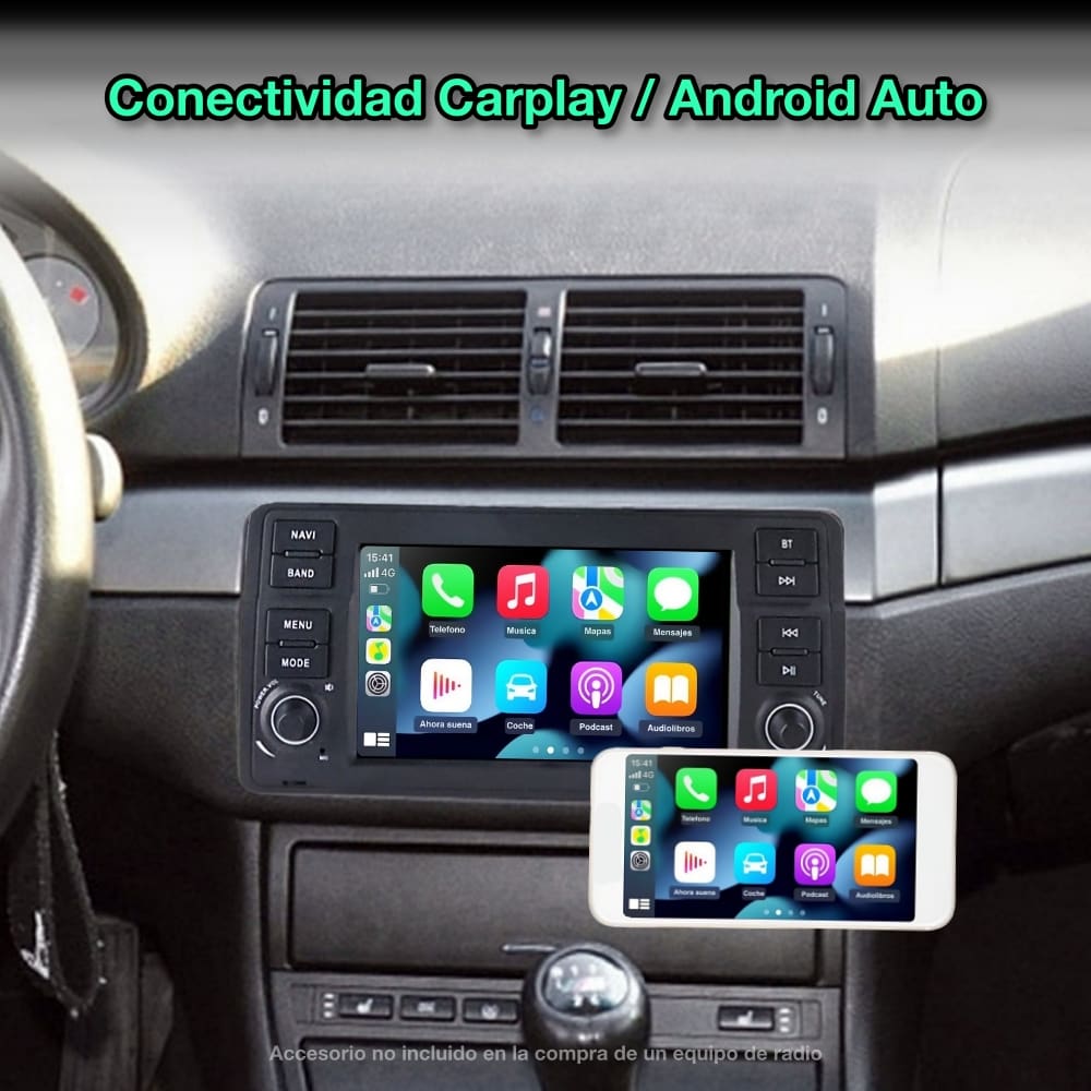 BMW E46 Serie 3 ,1998 - 2006 de 7" pulgadas - Mister Radio GPS