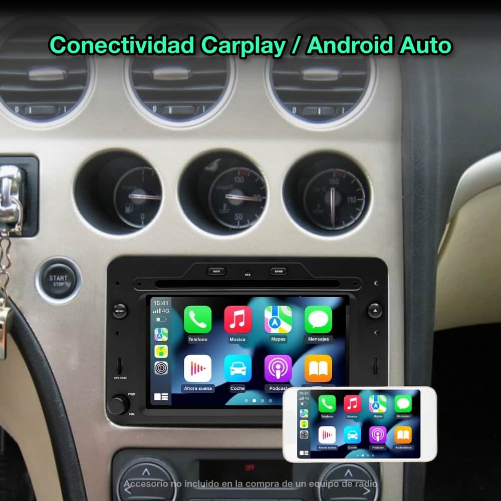 Alfa Romeo Spider, 159, Brera 2006 - 2010 pantalla 6,2" - Mister Radio GPS