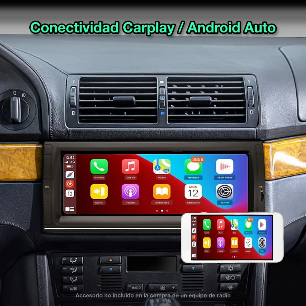 BMW Serie 5 E39, X5 E53 1995 - 2006, 10,25” Pulgadas - Mister Radio GPS