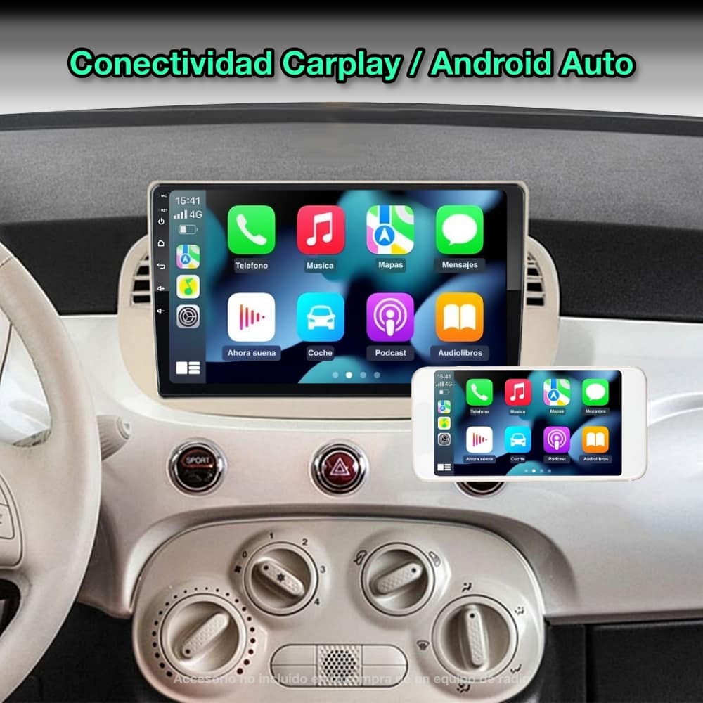 FIAT 500, 2007 - 2015 - Mister Radio GPS