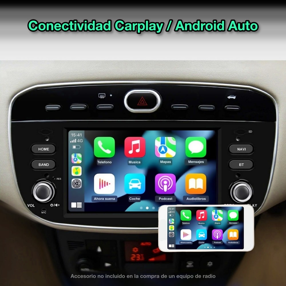 Fiat Linea / Punto 2012-2015 pantalla 7"