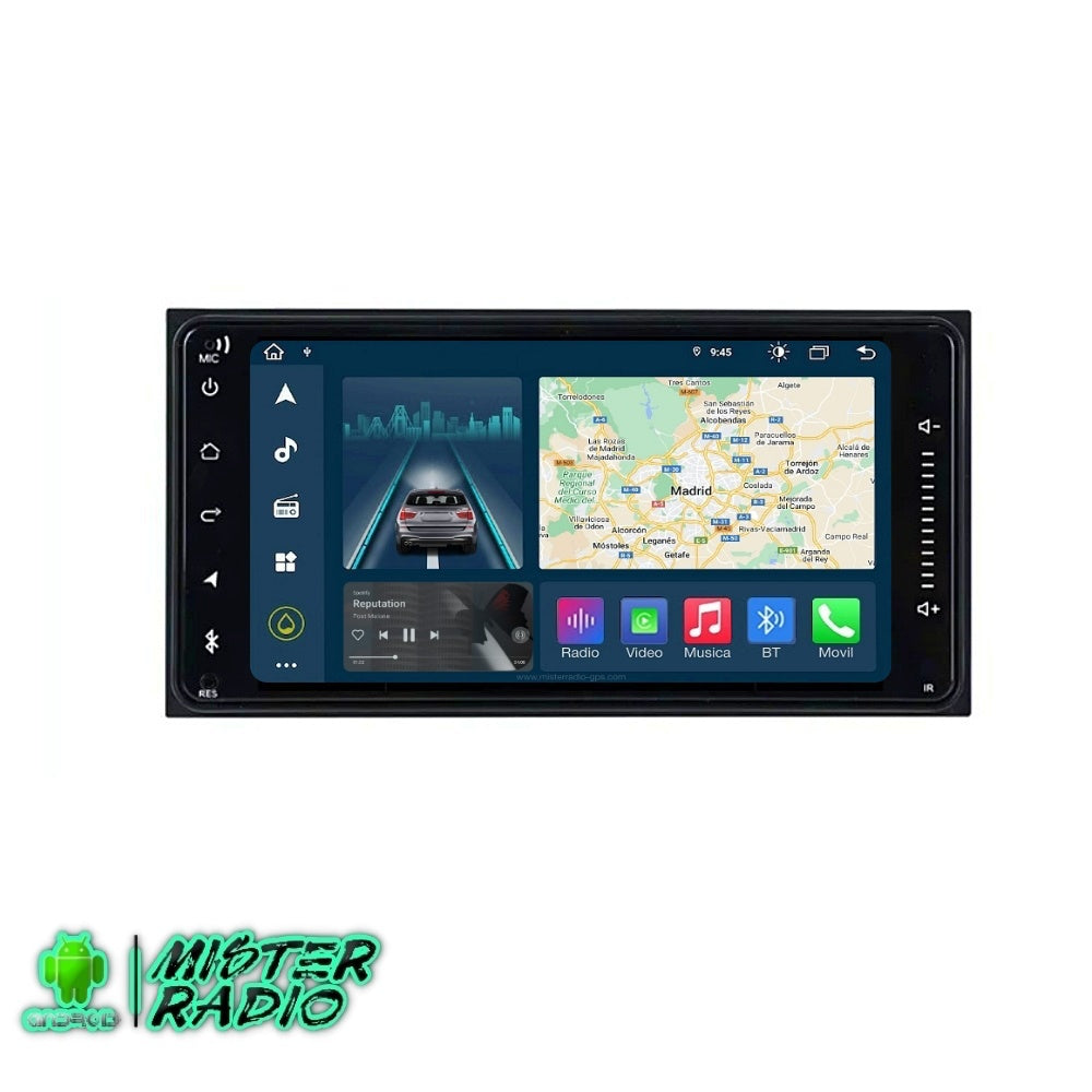 Toyota Corolla, Hilux, RAV4, Vios, Prado pantalla 7 pulgadas