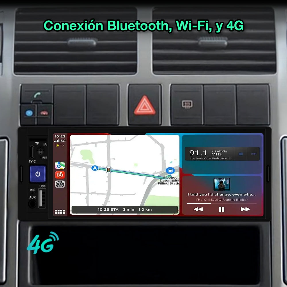 Carplay GPS universal 1 DIN, pantalla 6,86"