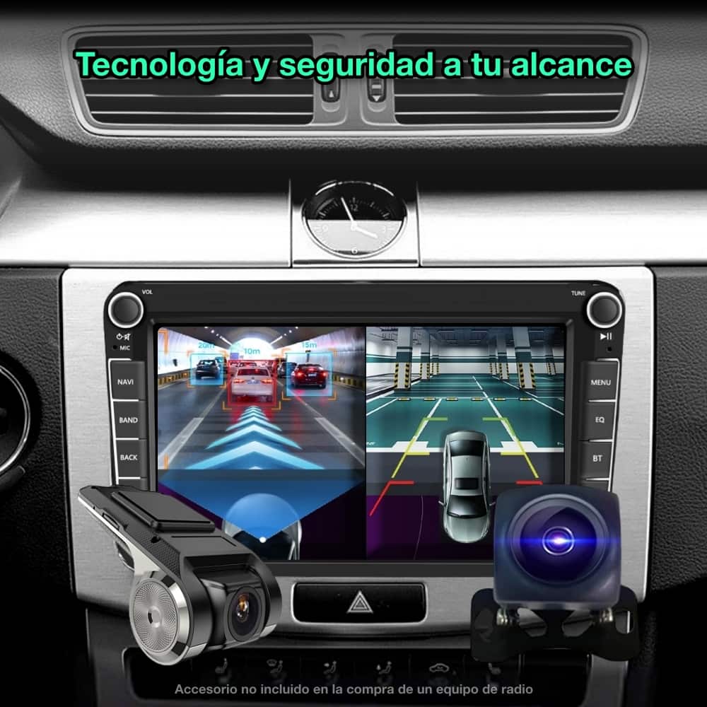 Volkswagen Golf, Passat, touran, Tiguan, Jetta, Sharan, scirocco, EOS Pantalla 8"