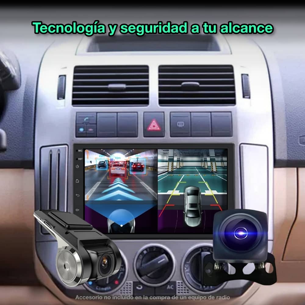 Radio navegador GPS universal 1 DIN, Pantalla de 7” FHD