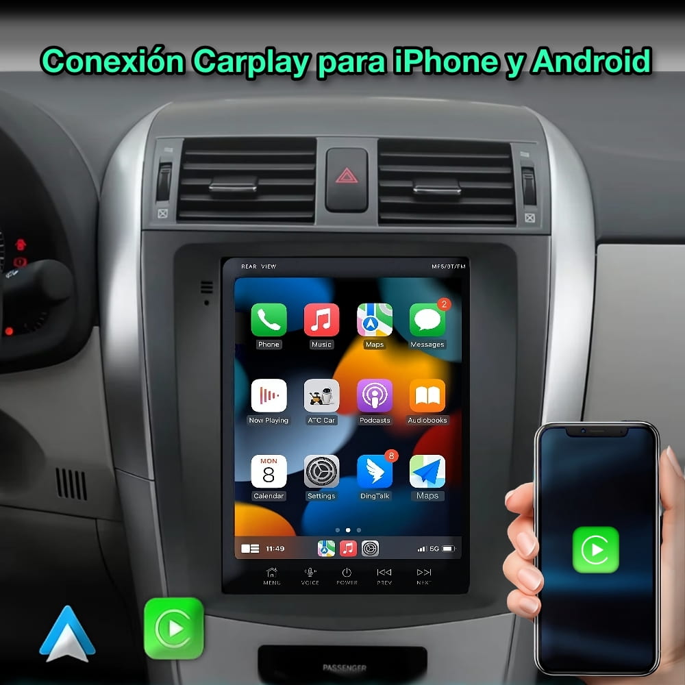 Toyota Corolla 2006-2013 pantalla 9,7”