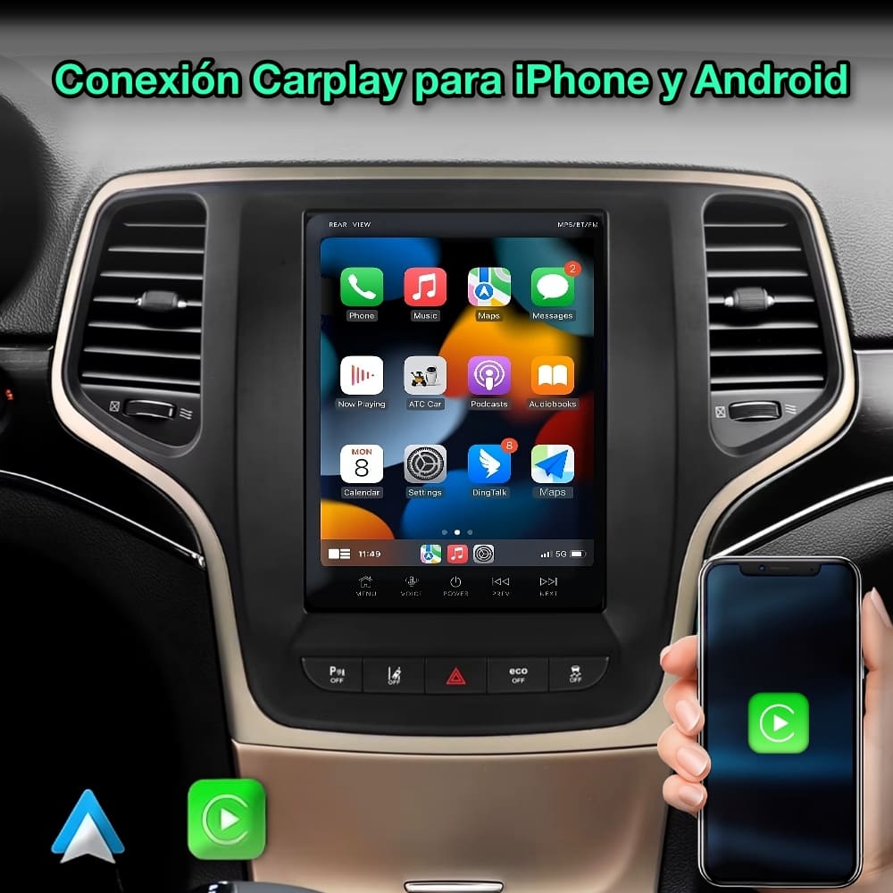 Jeep Grand Cherokee 2014-2022 pantalla 9,7"