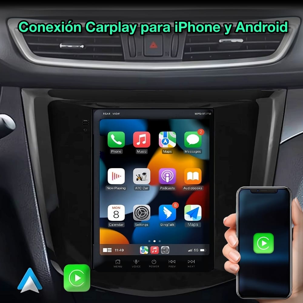 Nissan Qashqai X-Trail 2013-2017 pantalla 9,7”