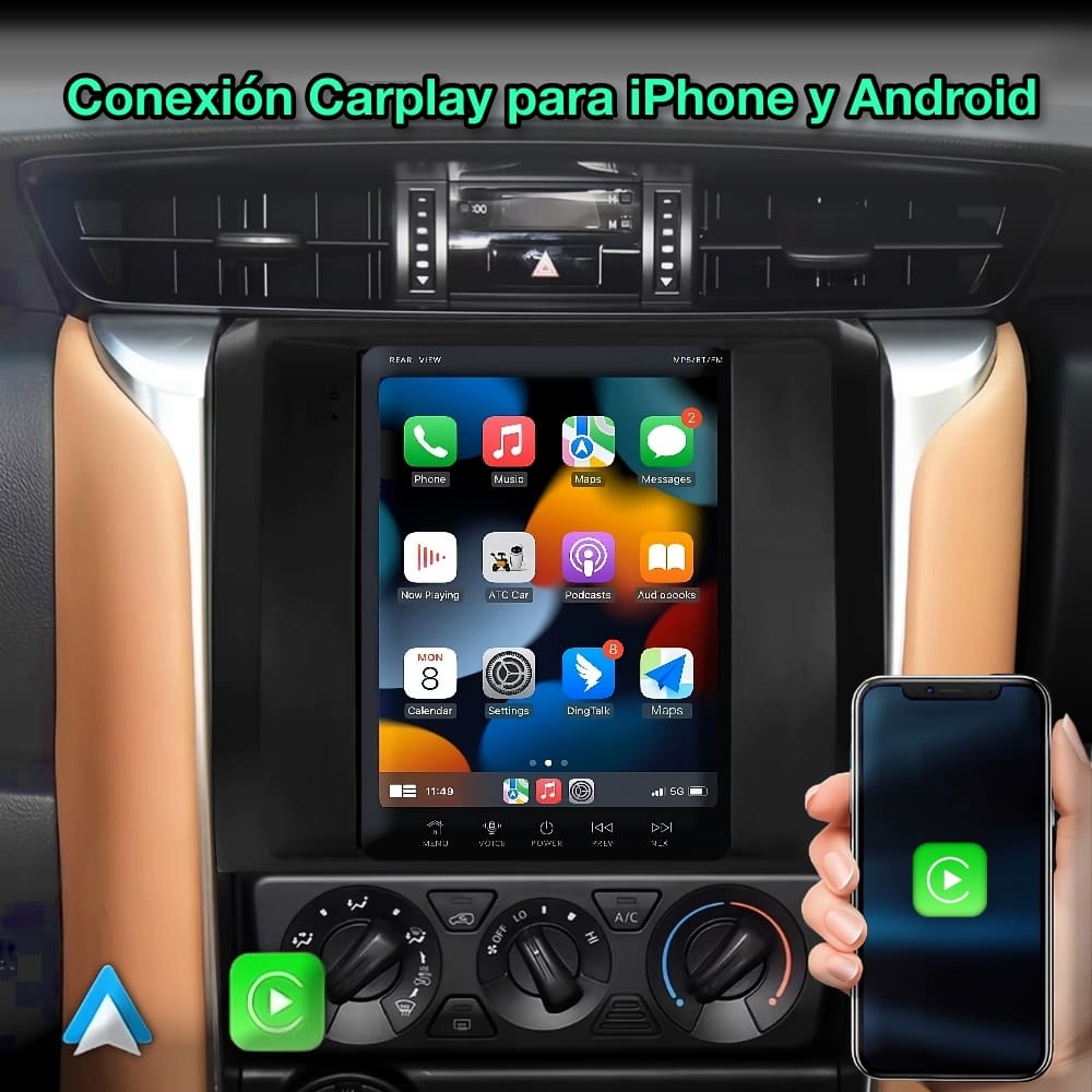 Toyota Fortuner Hilux 2016-2022 pantalla 9,7"