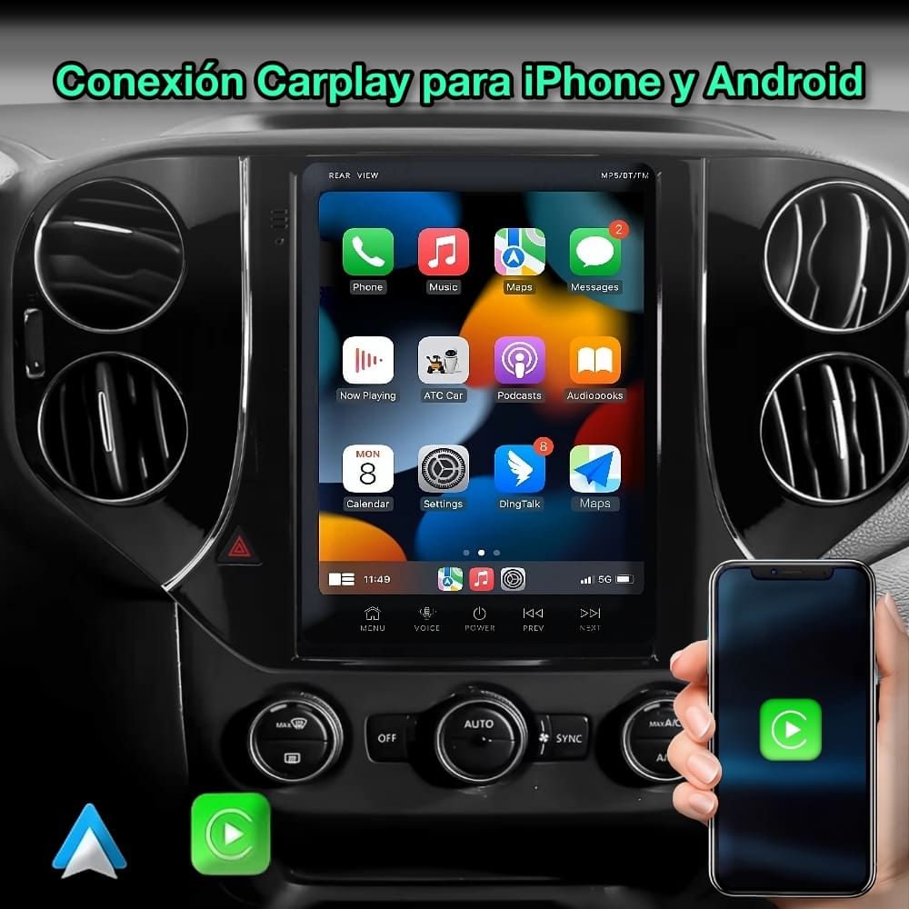 Volkswagen Tiguan 2007-2016 pantalla 9,7”