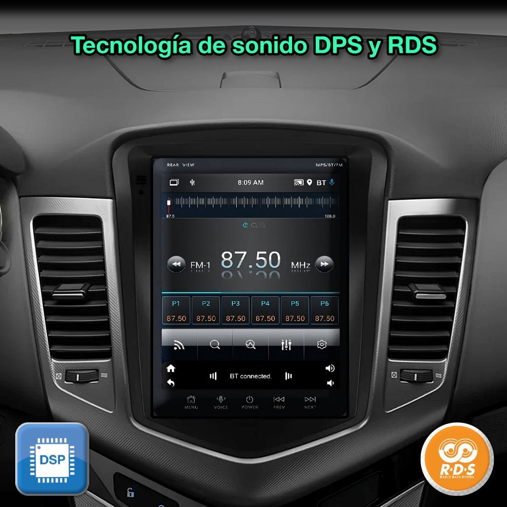 Chevrolet Cruze 2008 - 2012 pantalla 9,7” - Mister Radio GPS