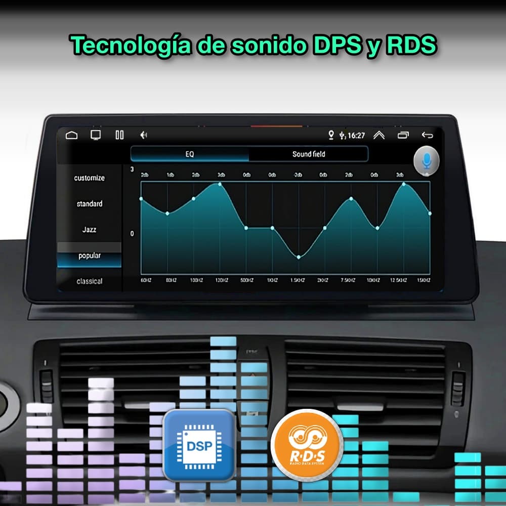 BMW Serie 1, 2006 - 2012 pantalla de 10.33” - Mister Radio GPS