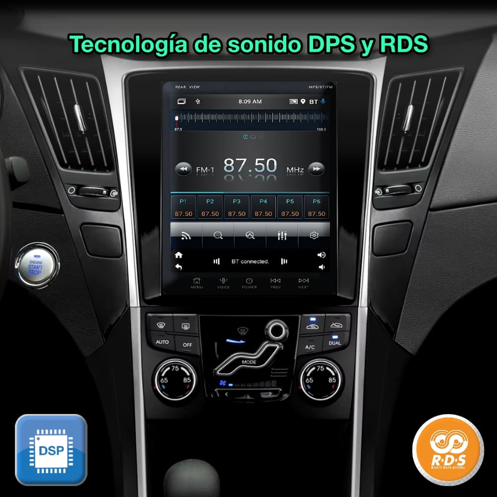 Hyundai Sonata 2006-2012 pantalla 9,7”