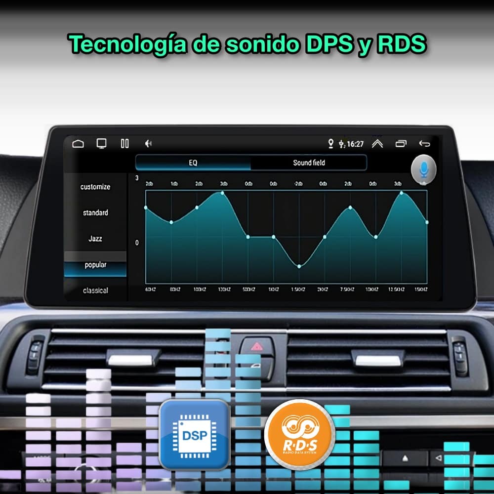 BMW Serie 5, F10, F11, 2011 - 2016 pantalla 10,33” - Mister Radio GPS