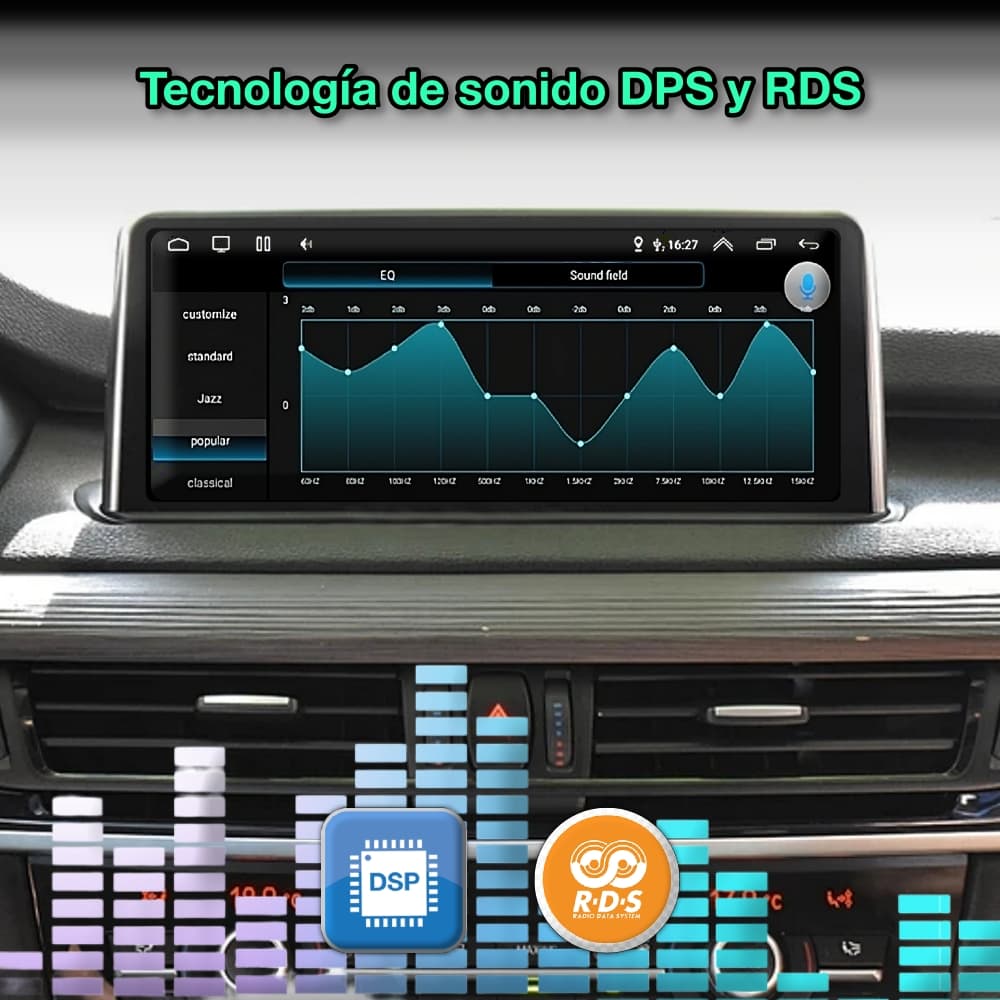 BMW X6 F16, 2014 - 2018 pantalla 10.25” - Mister Radio GPS