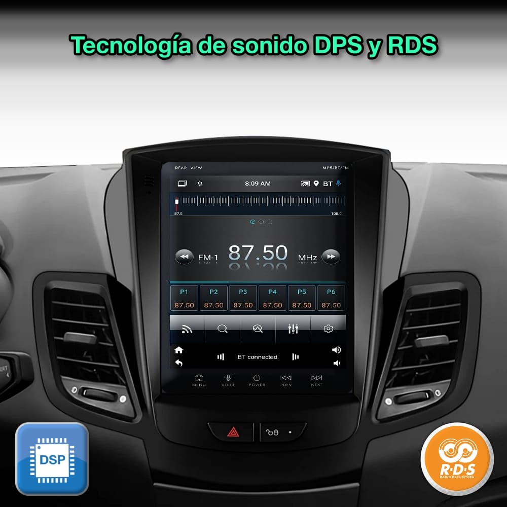 Ford Fiesta 2009 - 2017 pantalla 9,7” - Mister Radio GPS