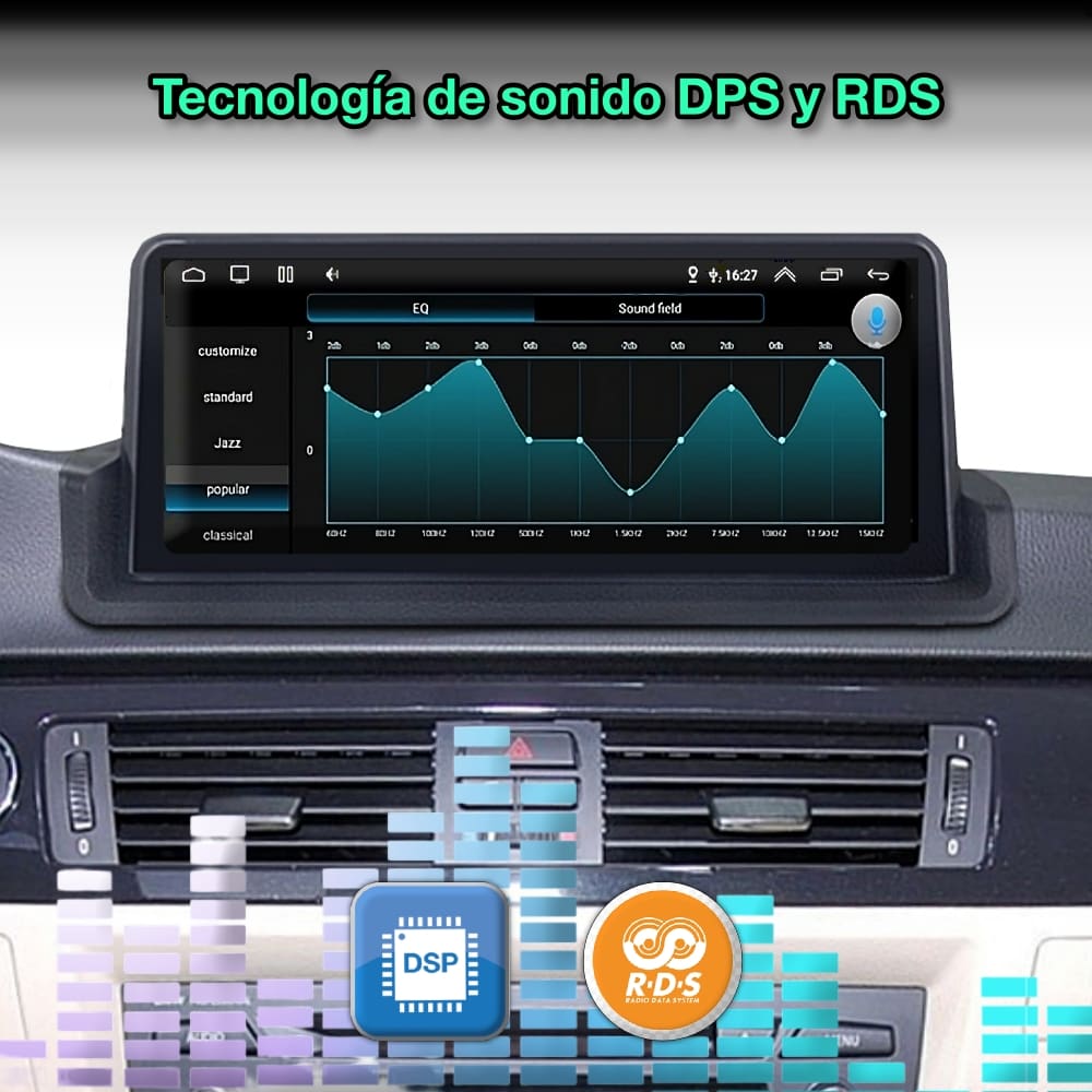 BMW Serie 3 E90, E91, E92, E93, E94, 2005 - 2012 pantalla 10.25” - Mister Radio GPS
