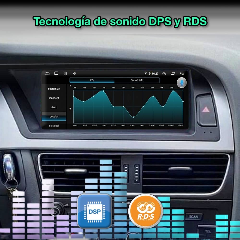 Audi A4 2009 - 2016 pantalla 8,8” - Mister Radio GPS