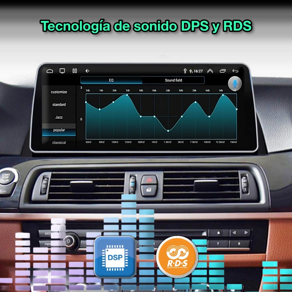 BMW Serie 5, F10, F11, 2011 - 2016 pantalla 12,3" - Mister Radio GPS