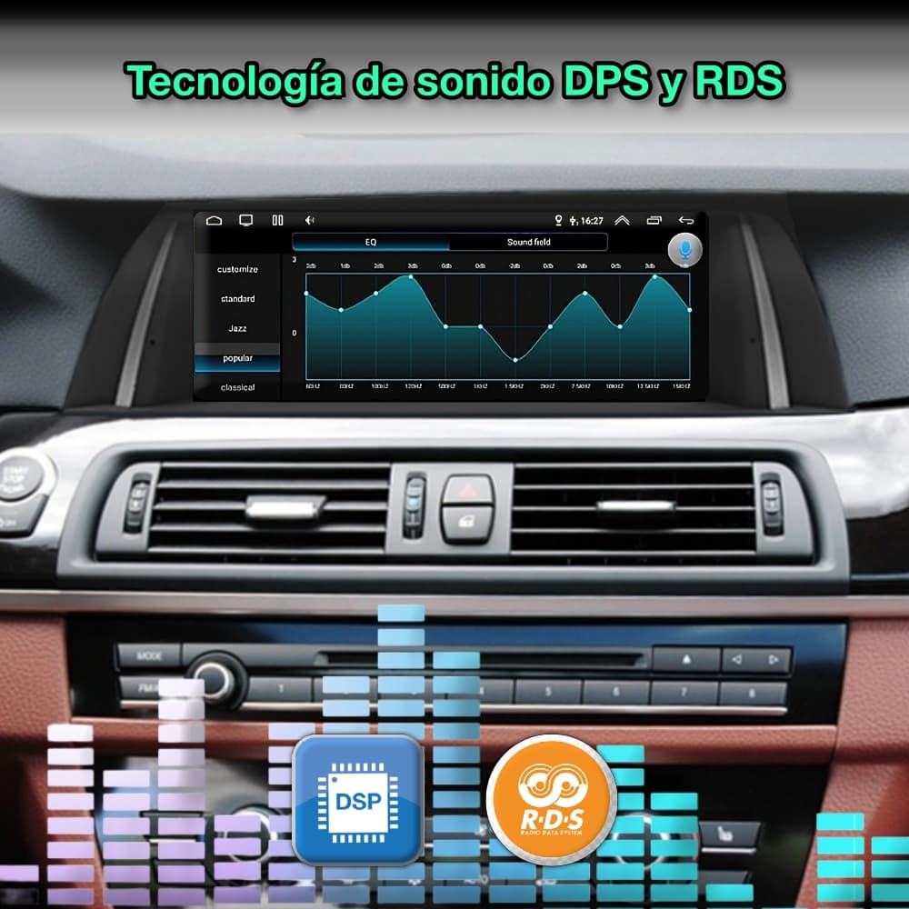 BMW Serie 5, F10, F11, 2011 - 2016 pantalla 10.25” - Mister Radio GPS